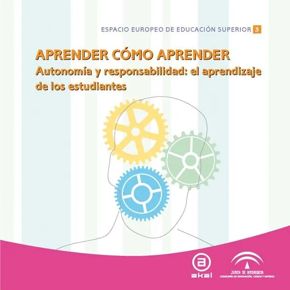 Pérez Gómez, A. I., Soto Gómez, E., Sola Fernández, M. y Serván Núñez, M. J. 2009. Aprender cómo aprender. Autonomía y responsabilidad: El aprendizaje de los estudiantes. Madrid: Akal. ISBN: 9788446030409. Enlace